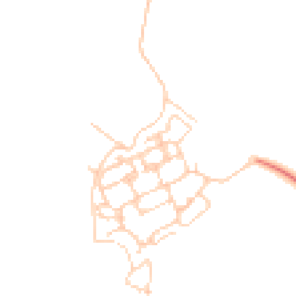 Daytime road noise heatmap for PO17 5DQ