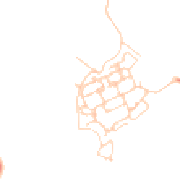 Daytime road noise heatmap for PO17 5DS
