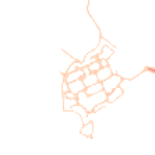 Daytime road noise heatmap for PO17 5DU