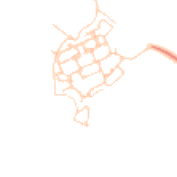 Daytime road noise heatmap for PO17 5DZ