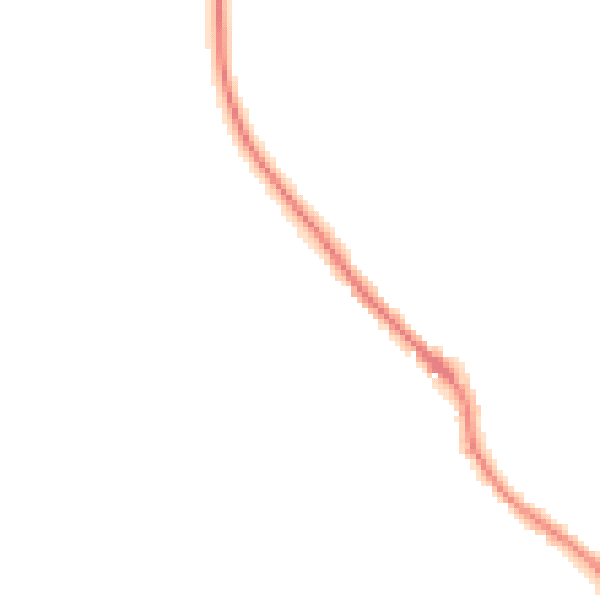 Night-time road noise heatmap for PO17 5EY