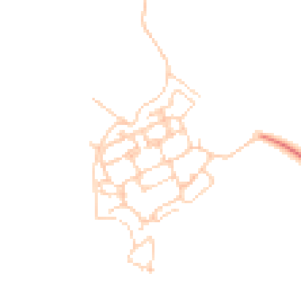 Daytime road noise heatmap for PO17 5FB
