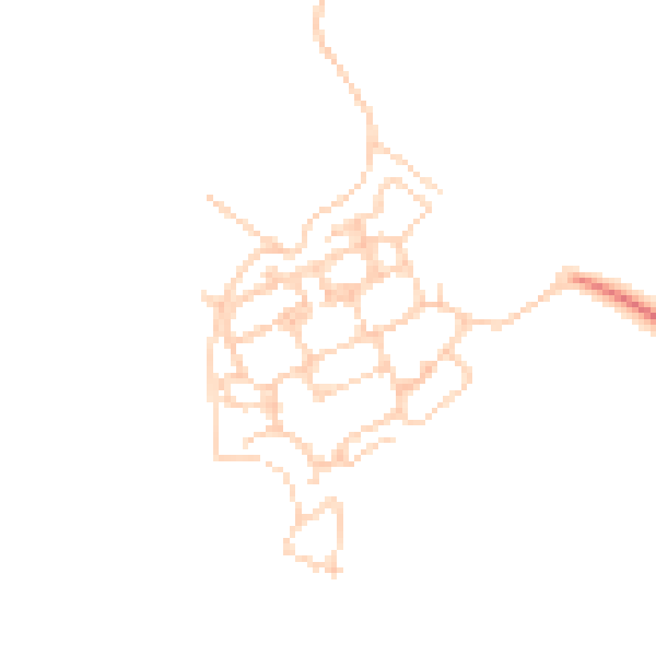 Daytime road noise heatmap for PO17 5FL