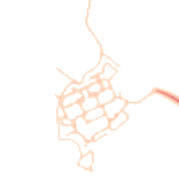 Daytime road noise heatmap for PO17 5FU
