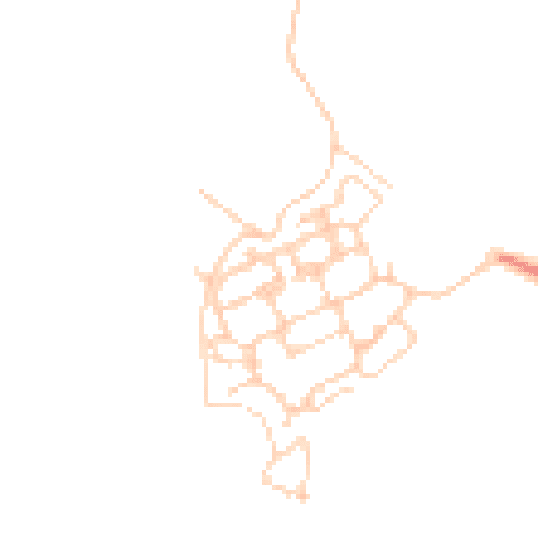 Daytime road noise heatmap for PO17 5FX