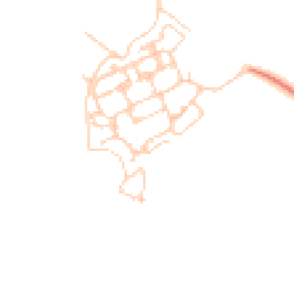 Daytime road noise heatmap for PO17 5GP