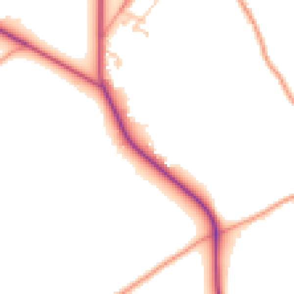 Daytime road noise heatmap for PO17 5HE
