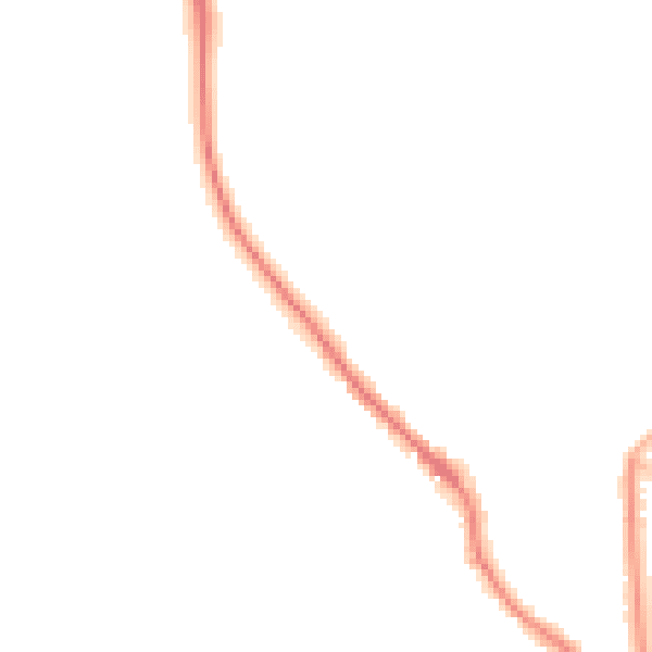Night-time road noise heatmap for PO17 5HL