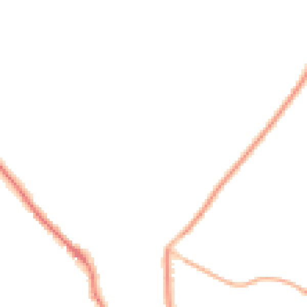 Night-time road noise heatmap for PO17 5LB