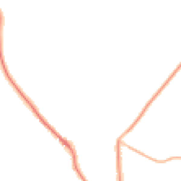 Night-time road noise heatmap for PO17 5LD