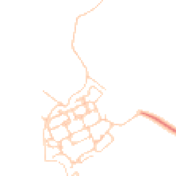Daytime road noise heatmap for PO17 5LE