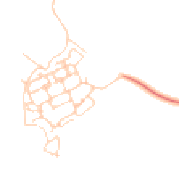 Daytime road noise heatmap for PO17 5LG