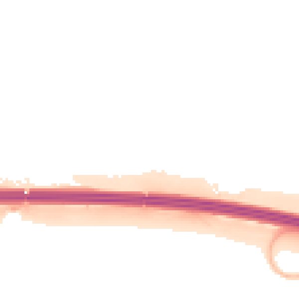 Night-time road noise heatmap for PO17 5LN