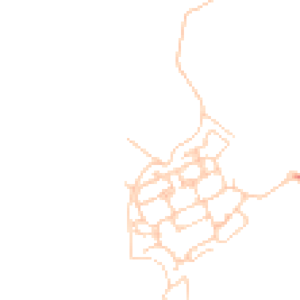 Daytime road noise heatmap for PO17 5LY