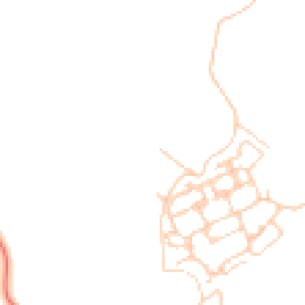 Daytime road noise heatmap for PO17 5LZ