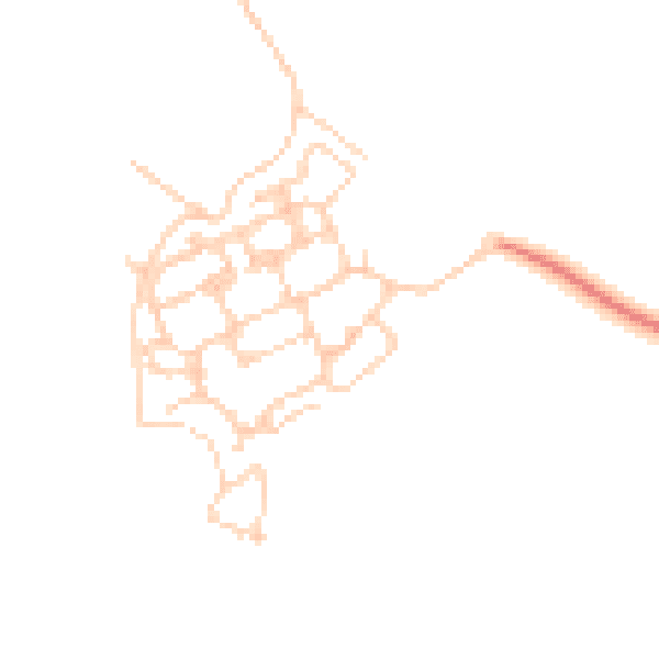 Daytime road noise heatmap for PO17 5NQ