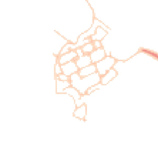 Daytime road noise heatmap for PO17 5PZ