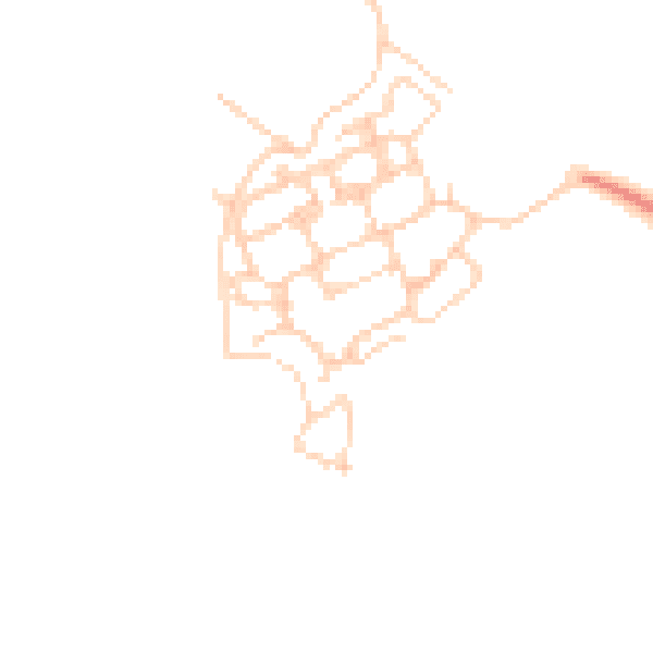 Daytime road noise heatmap for PO17 5QD