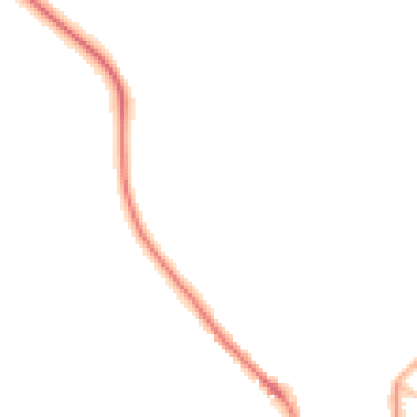 Night-time road noise heatmap for PO17 5QG