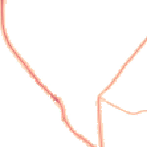 Night-time road noise heatmap for PO17 5QH