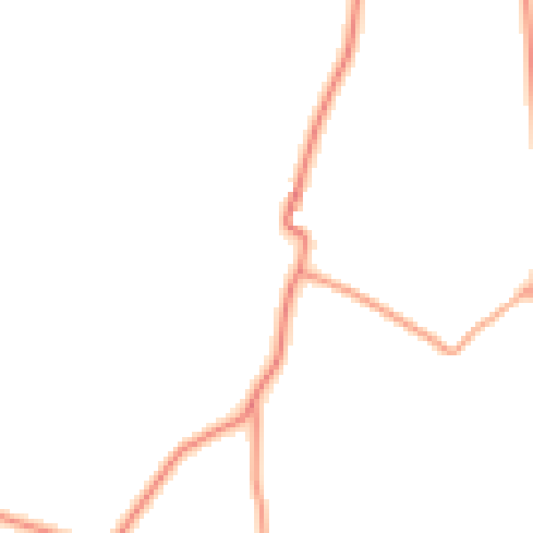 Daytime road noise heatmap for PO17 6AS