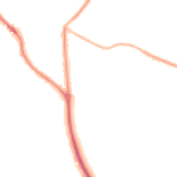 Night-time road noise heatmap for PO17 6BQ