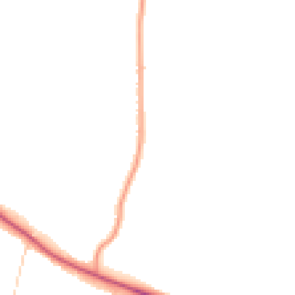 Daytime road noise heatmap for PO17 6DF