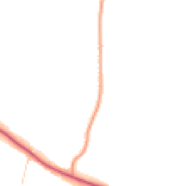 Daytime road noise heatmap for PO17 6DG