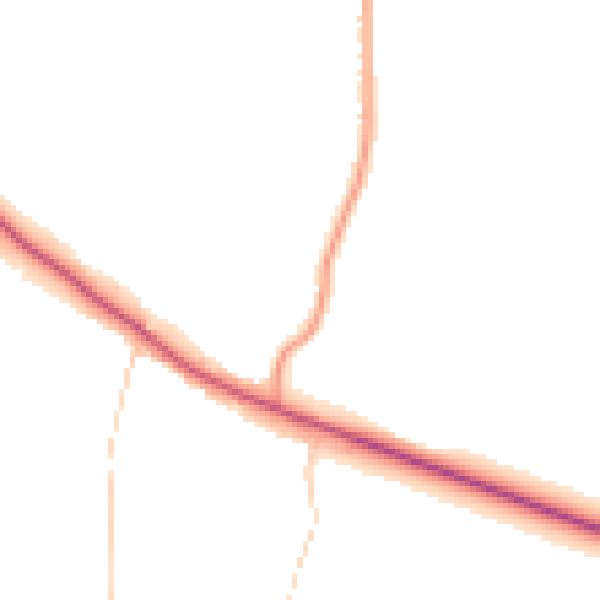 Daytime road noise heatmap for PO17 6DH