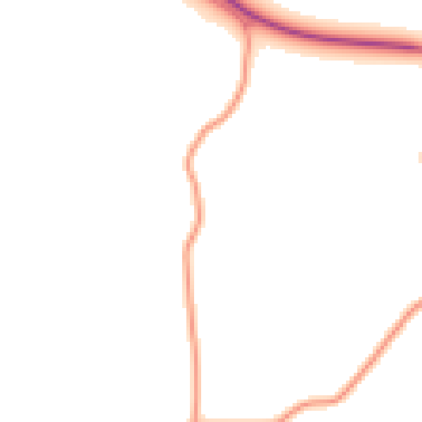 Daytime road noise heatmap for PO17 6DX