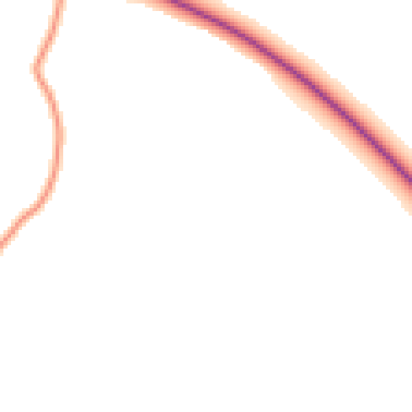 Daytime road noise heatmap for PO17 6EW