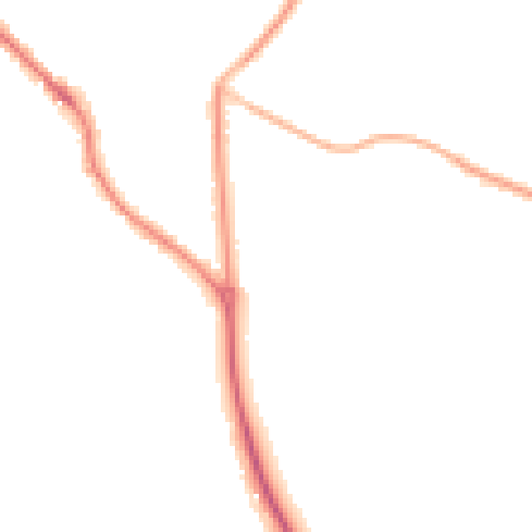 Night-time road noise heatmap for PO17 6FF
