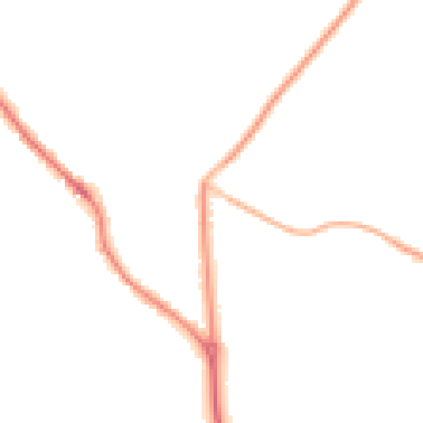 Night-time road noise heatmap for PO17 6HL