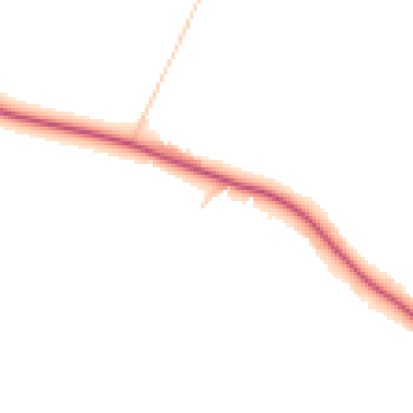 Daytime road noise heatmap for PO17 6JG