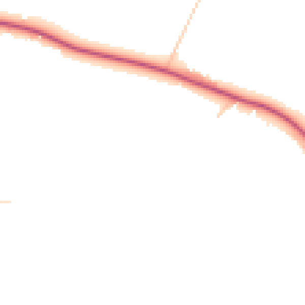 Daytime road noise heatmap for PO17 6JQ