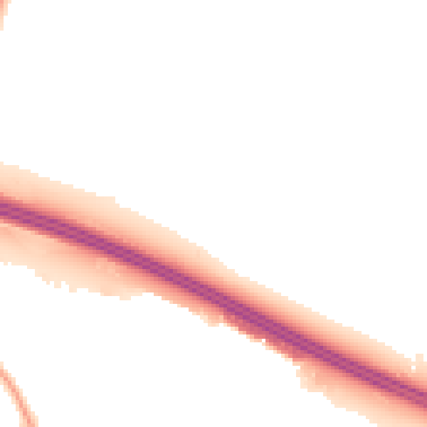 Night-time road noise heatmap for PO17 6LU