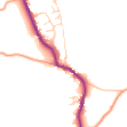 Daytime road noise heatmap for PO18 0AE