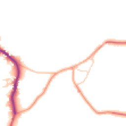 Daytime road noise heatmap for PO18 0AH