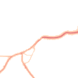 Daytime road noise heatmap for PO18 0AR