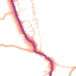 Daytime road noise heatmap for PO18 0AY
