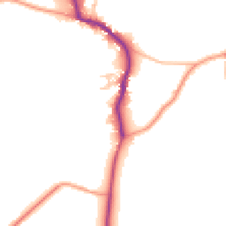 Daytime road noise heatmap for PO18 0BB