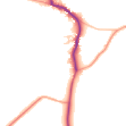 Daytime road noise heatmap for PO18 0BE