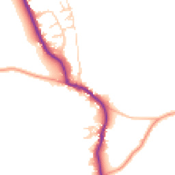 Daytime road noise heatmap for PO18 0BL