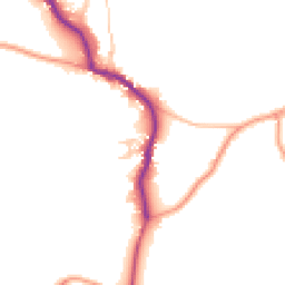 Daytime road noise heatmap for PO18 0BQ