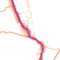 Daytime road noise heatmap for PO18 0BS
