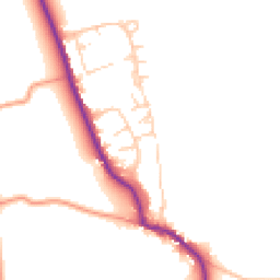 Daytime road noise heatmap for PO18 0BT