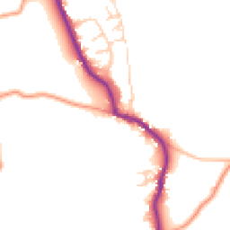 Daytime road noise heatmap for PO18 0BW
