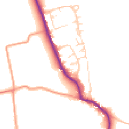 Daytime road noise heatmap for PO18 0DA