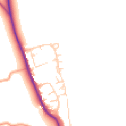 Daytime road noise heatmap for PO18 0DN