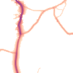 Daytime road noise heatmap for PO18 0DT